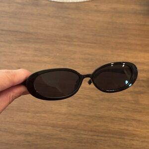 Black Oval Sunglasses